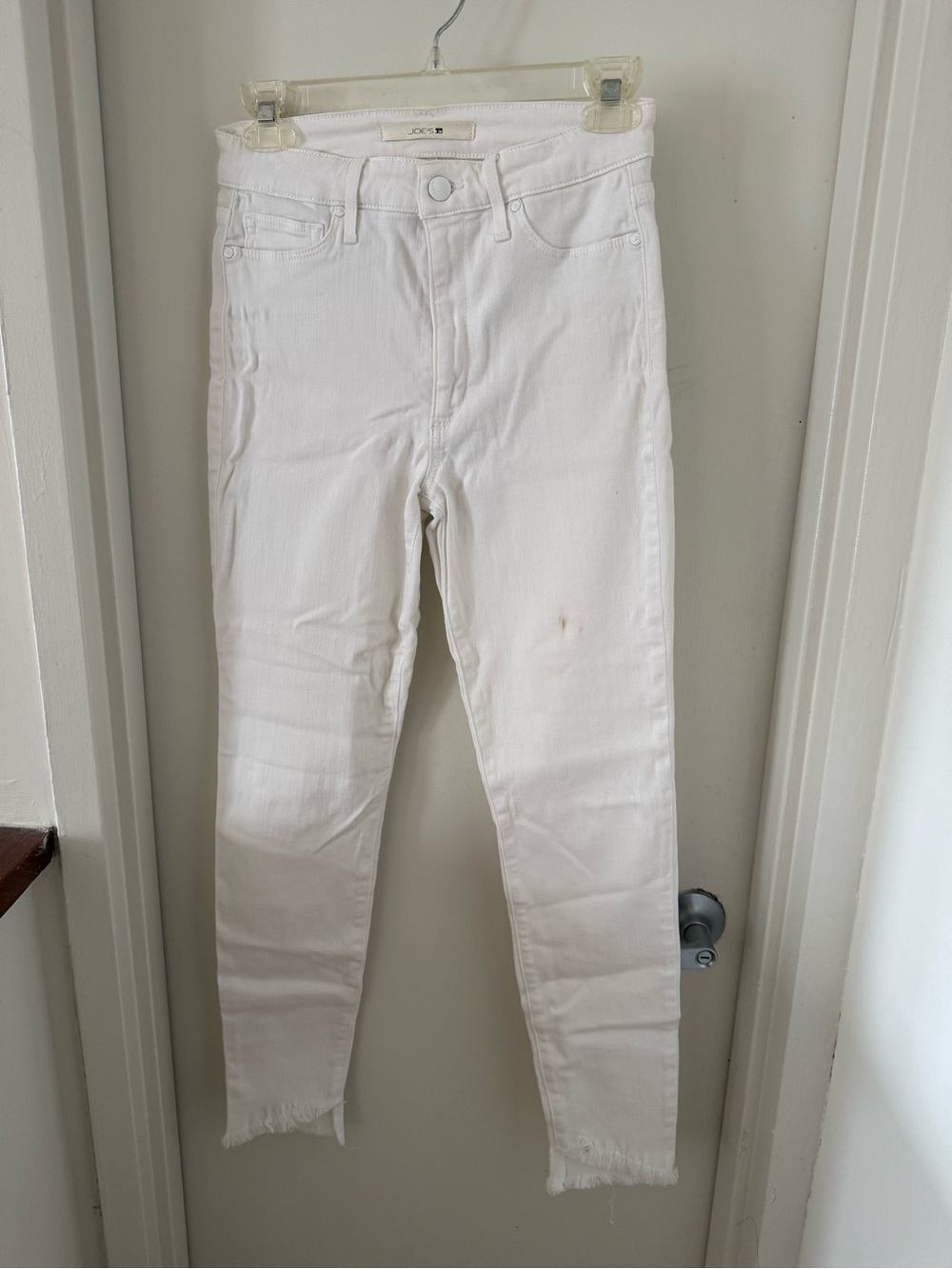 Joe's Jeans White High-Rise Skinny Ankle